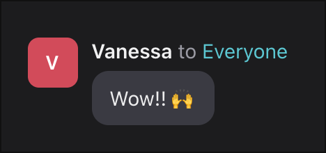 Vanessa: Wow!!